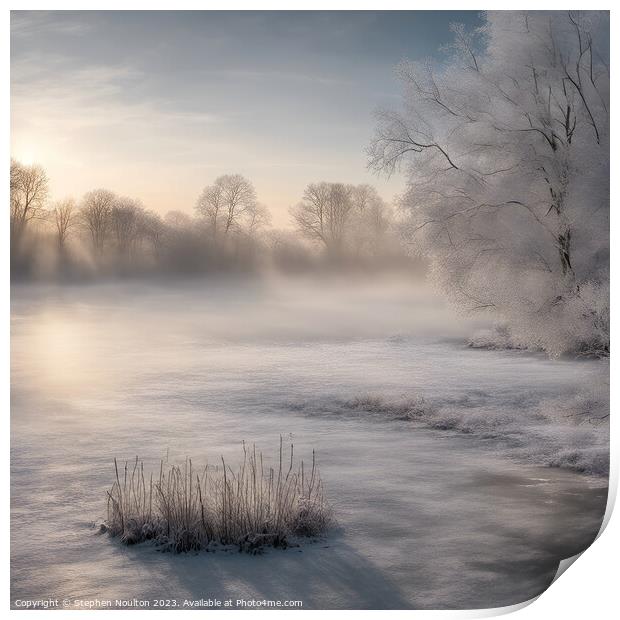 Winter Stillness Print by Stephen Noulton