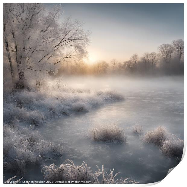 Winter Calm Print by Stephen Noulton