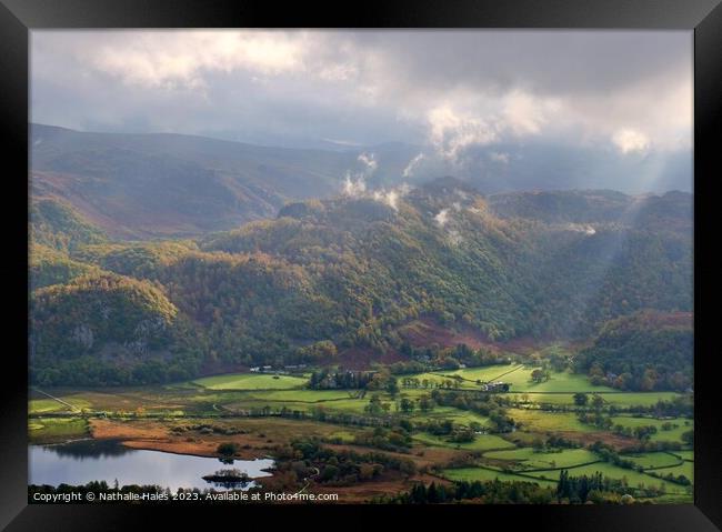 View over Derwent Water from Cat Bells Framed Print by Nathalie Hales