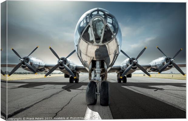 the superfortress B29 Canvas Print by Frank Peters