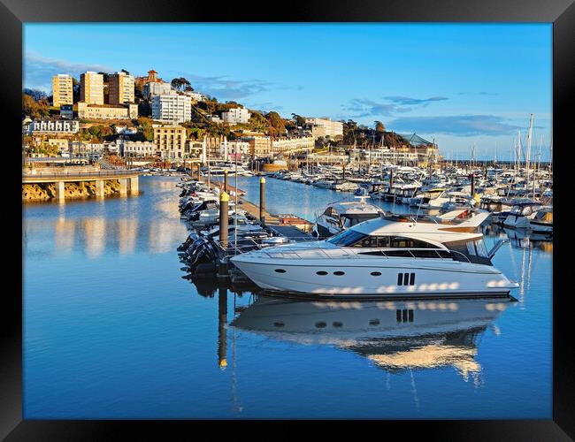 Torquay Harbour and Marina Framed Print by Darren Galpin