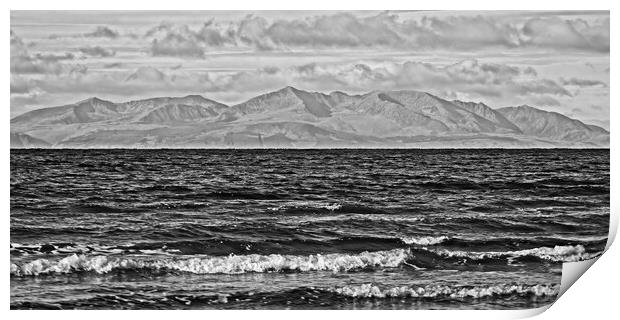 Isle of Arran mountains Print by Allan Durward Photography