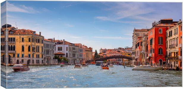 The Grand Canal Venice In Summer Canvas Print by Phil Durkin DPAGB BPE4