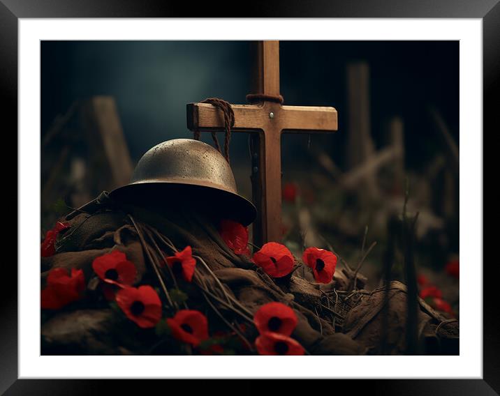 We Will Remember Them Framed Mounted Print by Steve Smith