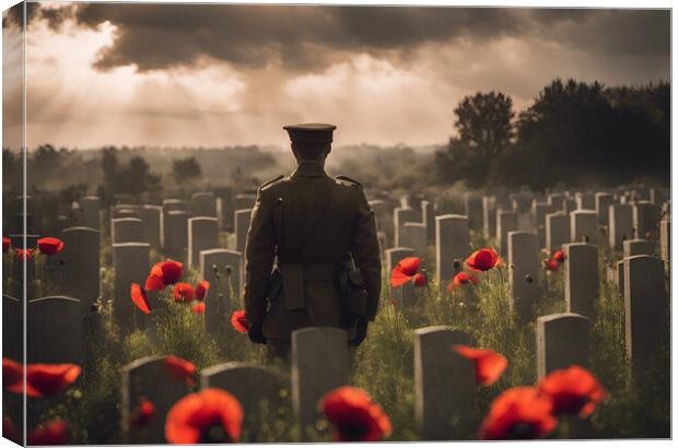Poppy Remembrance Canvas Print by Picture Wizard