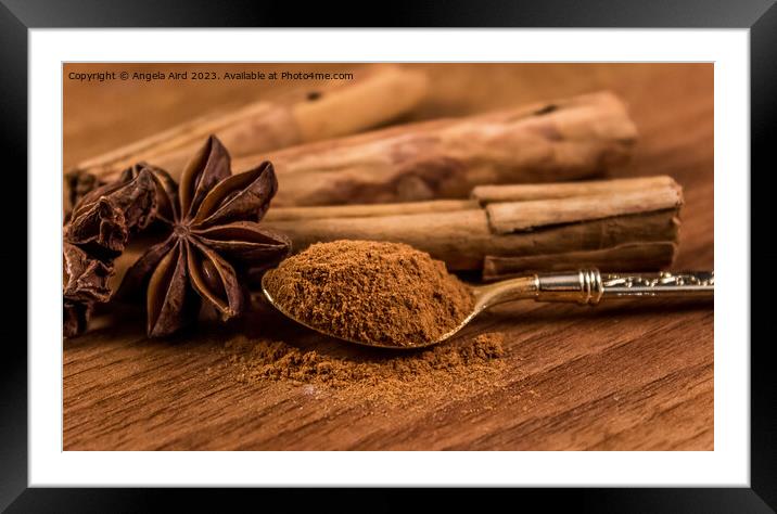 Christmas Spices. Framed Mounted Print by Angela Aird