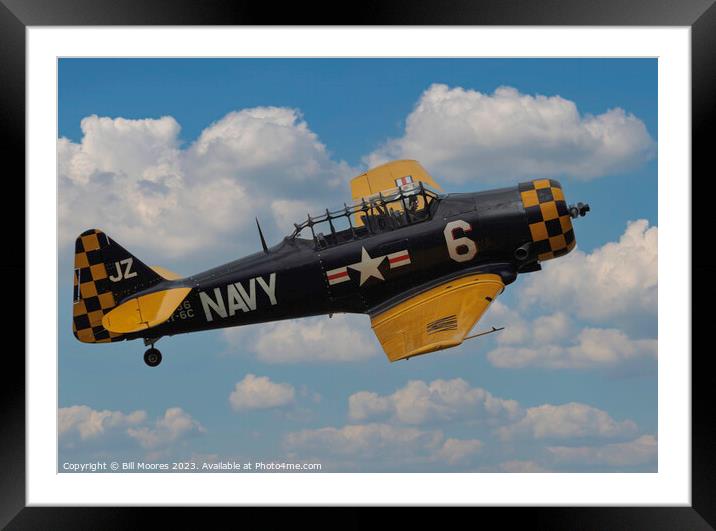 Harvard T6 Framed Mounted Print by Bill Moores