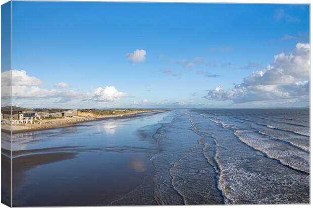  Pendine Beach, Carmarthenshire. Canvas Print by Colin Allen