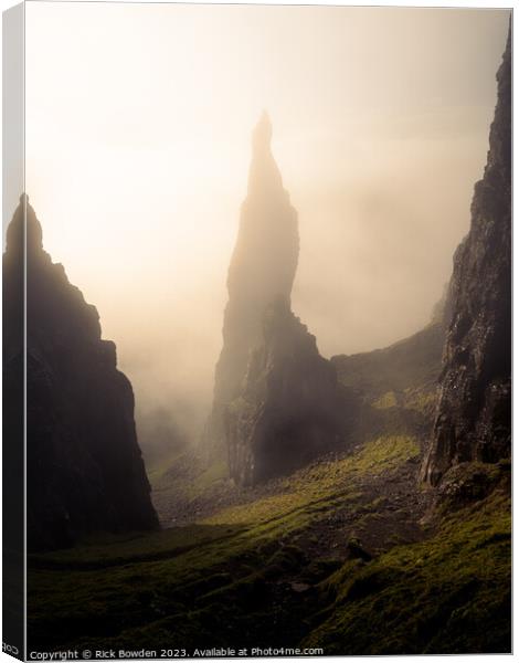 Sunlight on the Needle Canvas Print by Rick Bowden