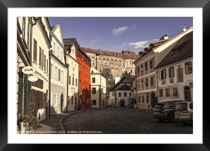 Cesky Krumlov.  Framed Mounted Print by Sergey Fedoskin