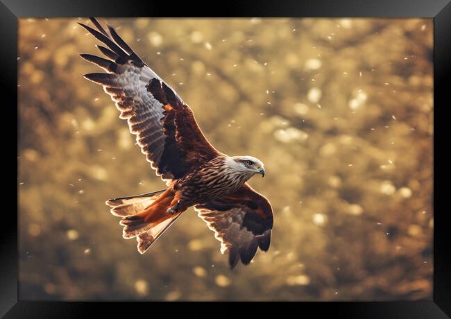 Red Kite Framed Print by Picture Wizard