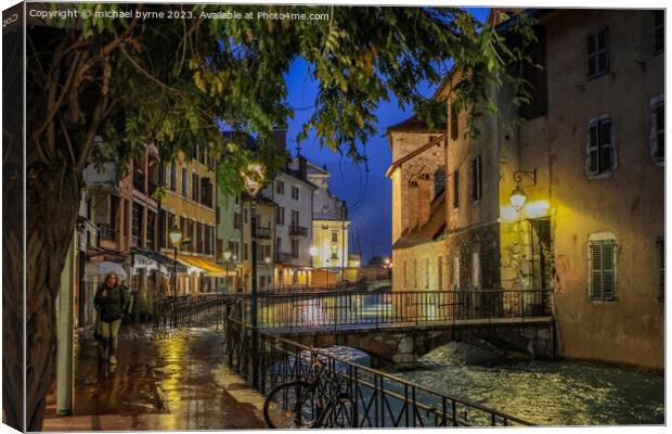 Annecy France Canvas Print by michael byrne