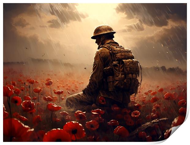 Lest We Forget Print by Steve Smith