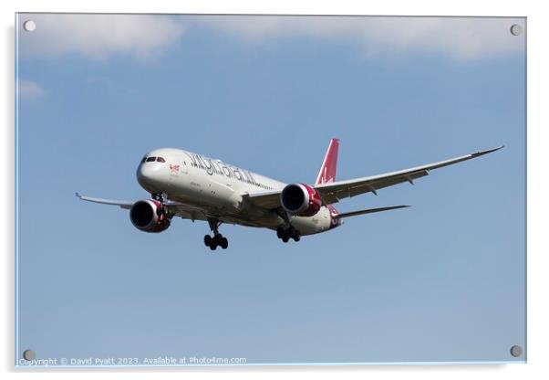 Virgin Atlantic Boeing 787      Acrylic by David Pyatt