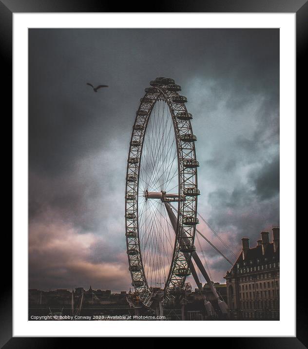 London Eye Framed Mounted Print by Bobby Conway
