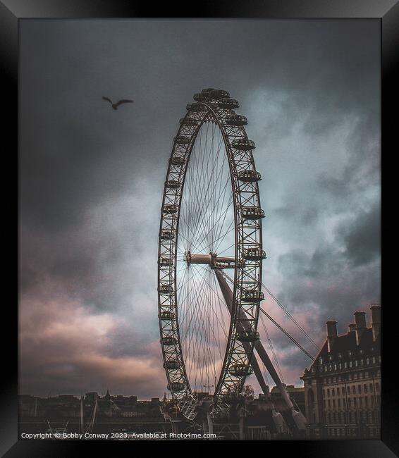 London Eye Framed Print by Bobby Conway