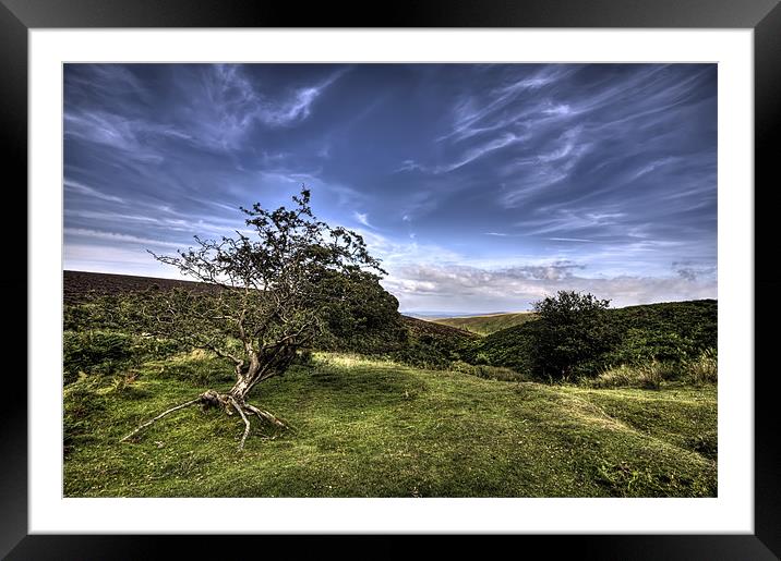 On Top of Exmoor Framed Mounted Print by Mike Gorton