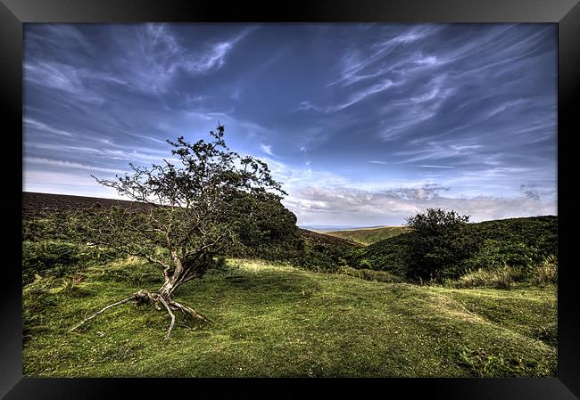 On Top of Exmoor Framed Print by Mike Gorton