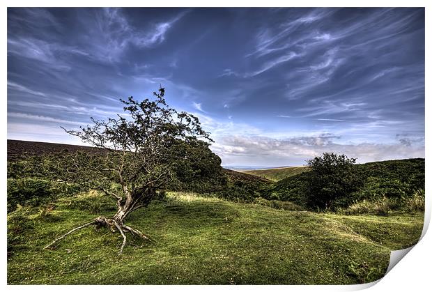 On Top of Exmoor Print by Mike Gorton