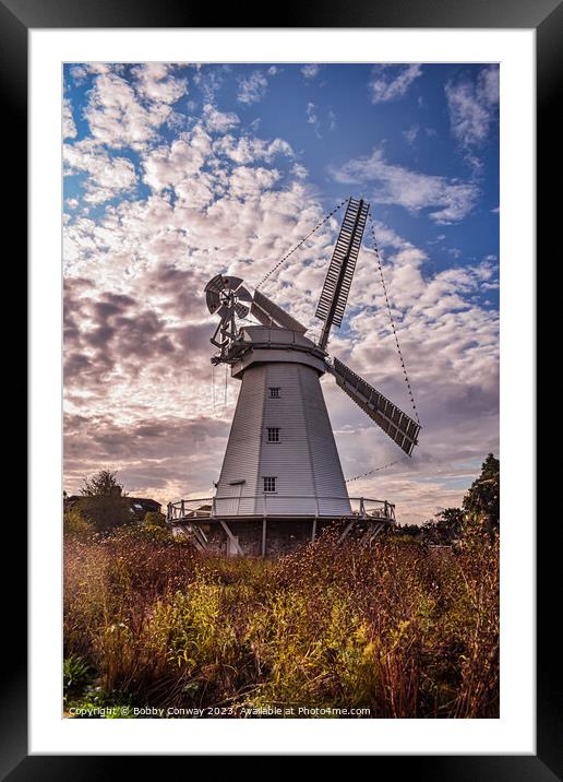 Upminster Windmill Framed Mounted Print by Bobby Conway