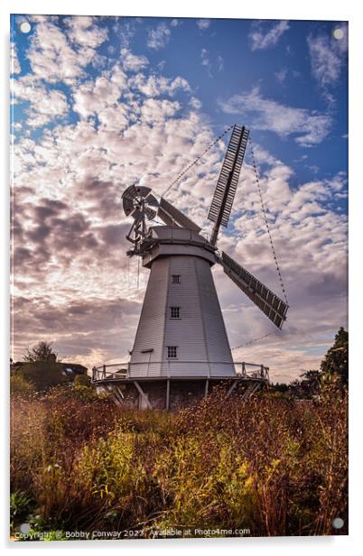 Upminster Windmill Acrylic by Bobby Conway
