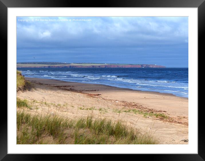 Cavendish Beach, Prince Edward Island Framed Mounted Print by Phil Banks