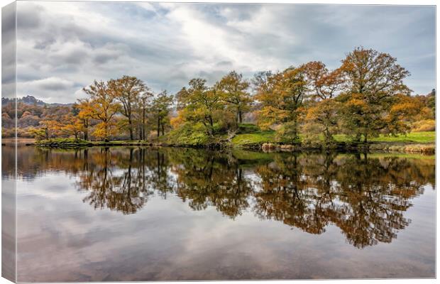 Autumn Colour at Rydal Water Canvas Print by James Marsden