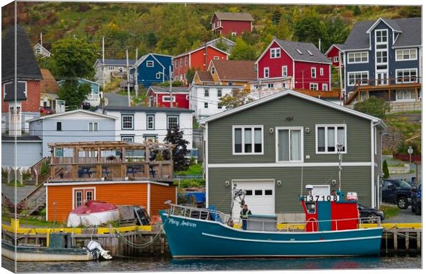 Petty Harbour-Maddox Cove, Newfoundland Canvas Print by Martyn Arnold