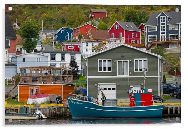 Petty Harbour-Maddox Cove, Newfoundland Acrylic by Martyn Arnold