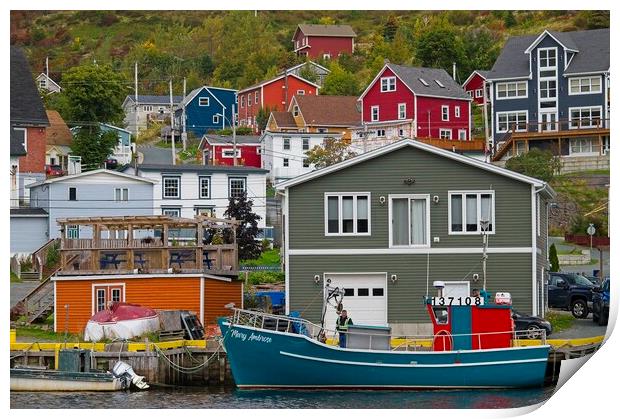 Petty Harbour-Maddox Cove, Newfoundland Print by Martyn Arnold