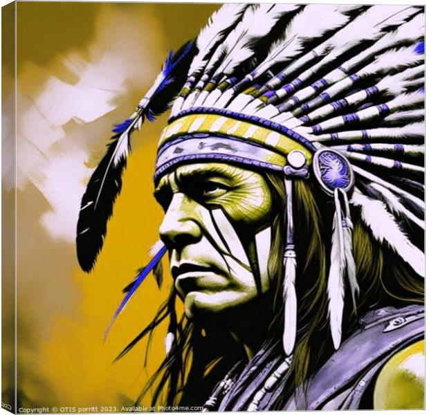 WARRIORS OF THE PLAINS 11 Canvas Print by OTIS PORRITT