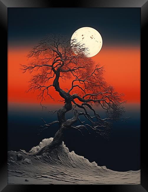 The Big Moon Framed Print by Steve Smith