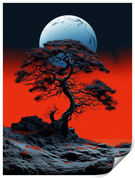 The Big Moon Print by Steve Smith