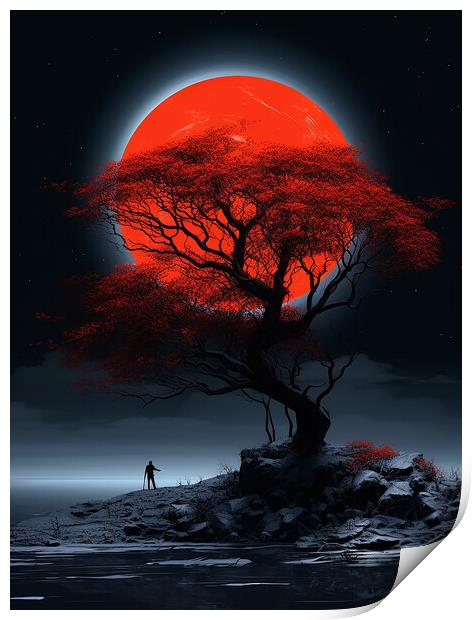 The Big Moon Print by Steve Smith