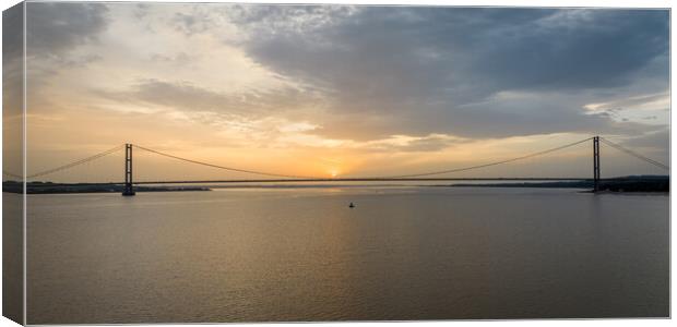 Humber Bridge A Marvel of Engineering Canvas Print by Apollo Aerial Photography