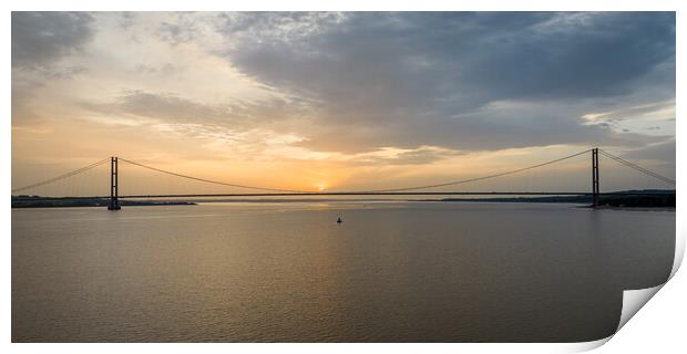 Humber Bridge A Marvel of Engineering Print by Apollo Aerial Photography
