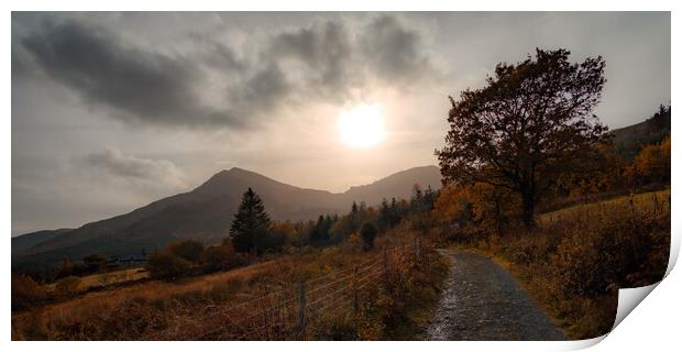 Autumn in Snowdonia  Print by David McGeachie