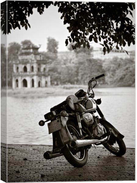 Old Honda in Hanoi Canvas Print by Dave Bowman
