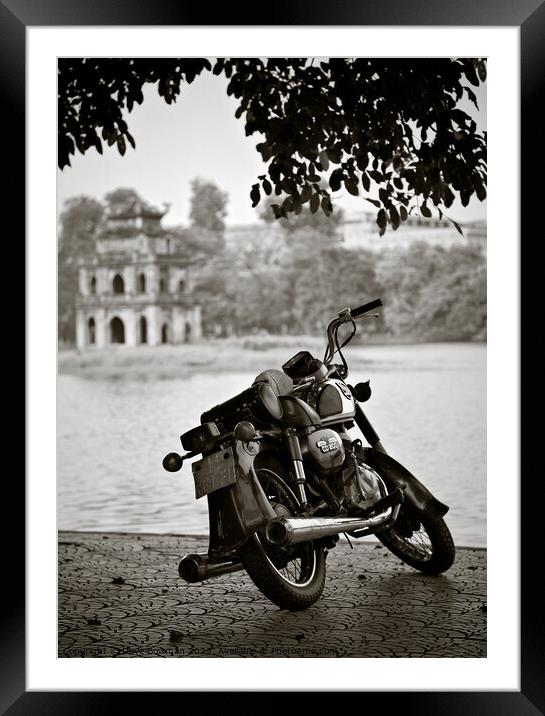 Old Honda in Hanoi Framed Mounted Print by Dave Bowman