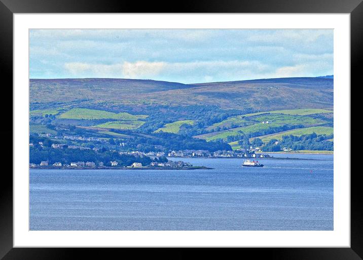 Rothesay bound CalMac ferry Framed Mounted Print by Allan Durward Photography