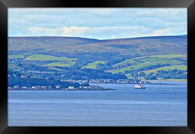 Rothesay bound CalMac ferry Framed Print by Allan Durward Photography