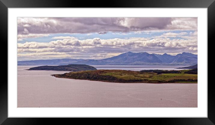 The Cumbraes and Arran, Clyde islands Framed Mounted Print by Allan Durward Photography