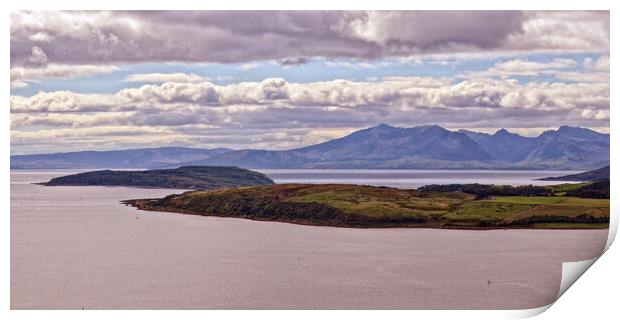 The Cumbraes and Arran, Clyde islands Print by Allan Durward Photography