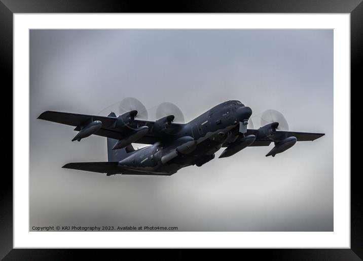 united states air force MC130j  Framed Mounted Print by KRJ Photography