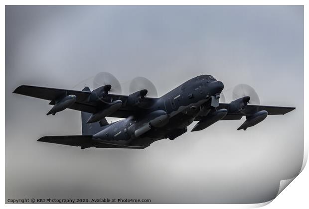 united states air force MC130j  Print by KRJ Photography