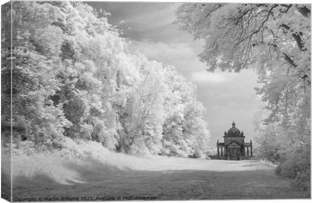 Temple of the Four Winds, Castle Howard, North Yor Canvas Print by Martin Williams