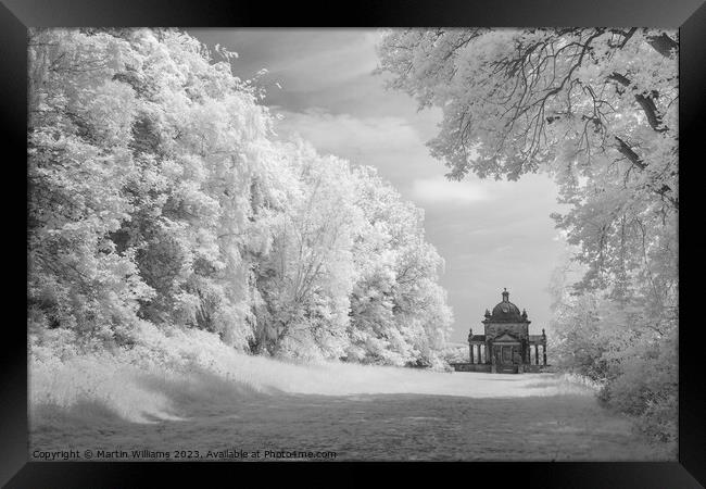 Temple of the Four Winds, Castle Howard, North Yor Framed Print by Martin Williams