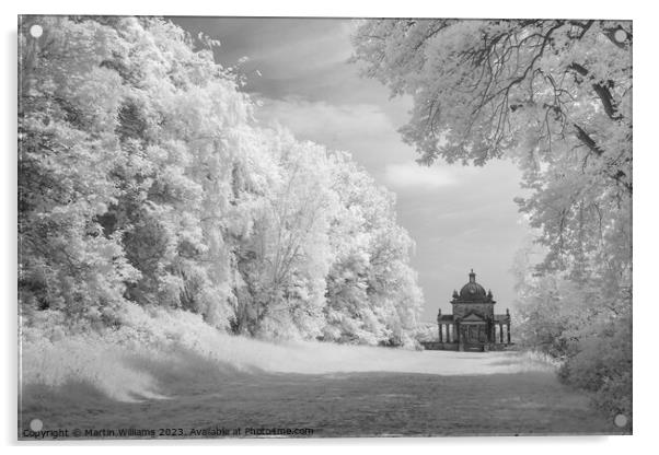 Temple of the Four Winds, Castle Howard, North Yor Acrylic by Martin Williams
