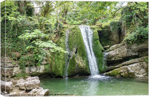 Janets Foss, Malham, Yorkshire Dales Canvas Print by Keith Douglas