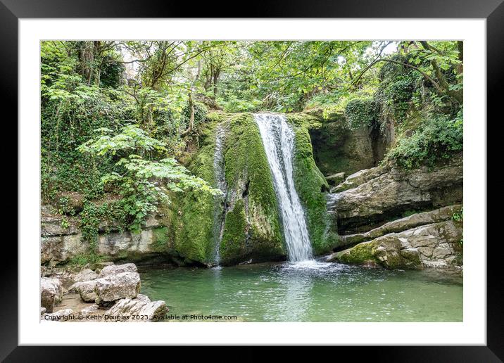 Janets Foss, Malham, Yorkshire Dales Framed Mounted Print by Keith Douglas